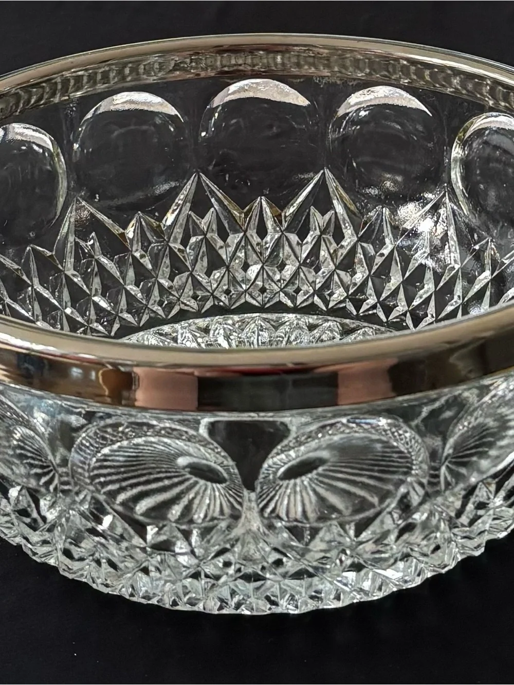 Mid Century Crystal Bowl